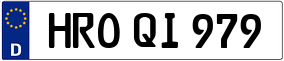 Trailer License Plate
